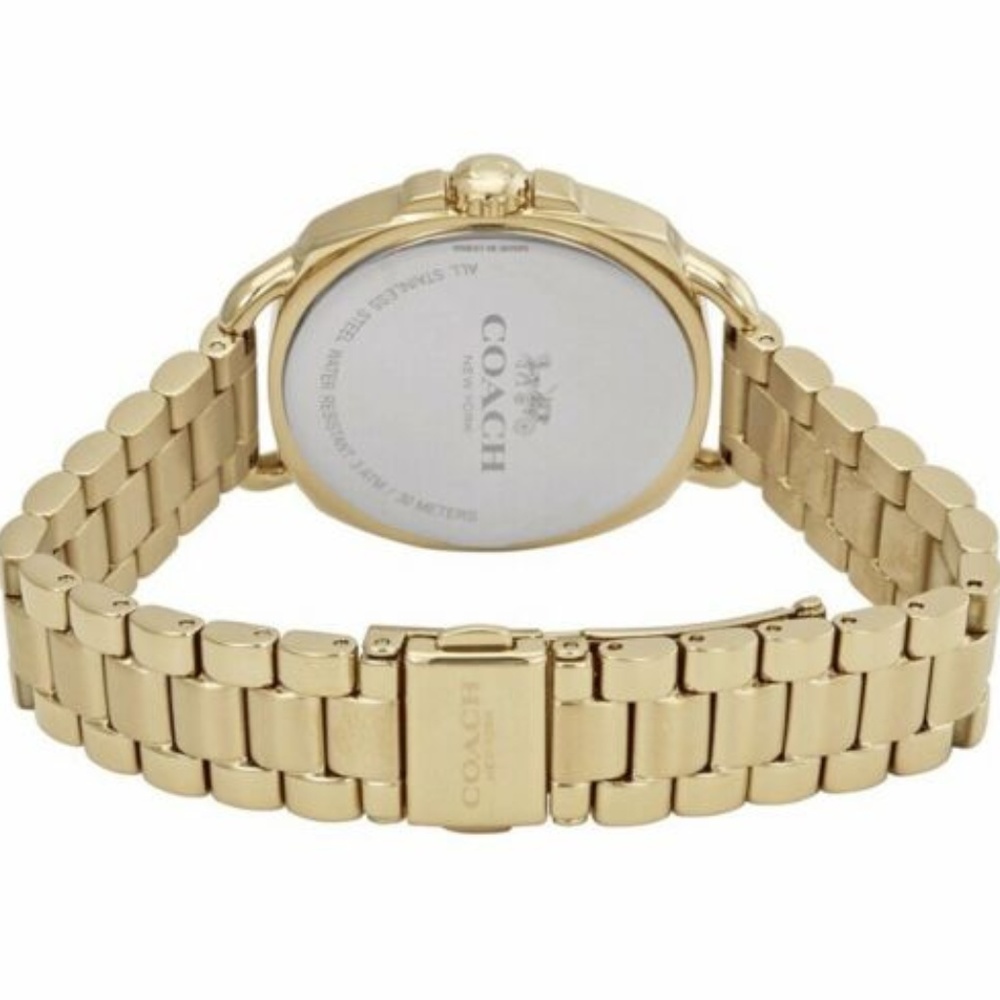 Coach Women's Gold-Tone Watch with Crystal Accents - Picture 3 of 5